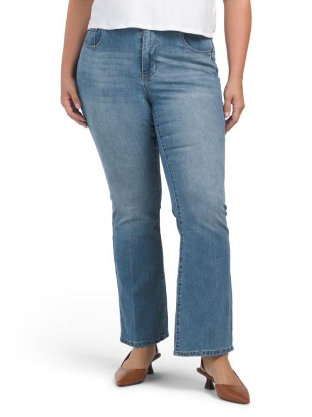 D. JEANS NEW YORK Plus High Rise Bootcut Jeans With Fit Solution Super Stretch W